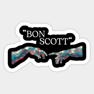 Bon Scott // Hand Colour Sticker